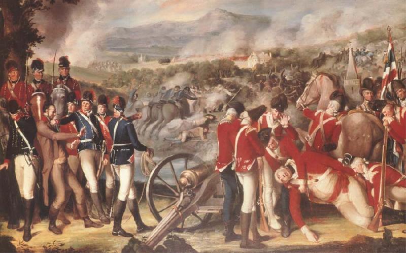 Thomas Pakenham The Battle of Ballynahinch on 13 June by Thomas Robinson,the most detailed and authentic picture of a battle painted in 1798 oil painting image